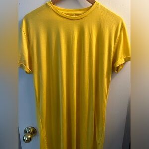 Yellow TopMan Scotty Longline T-Shirt